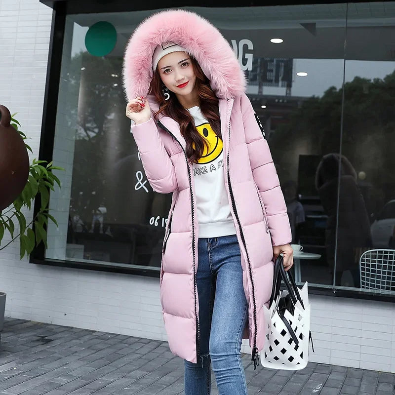 Khloe – Dames Winter Parka met Bontkraag