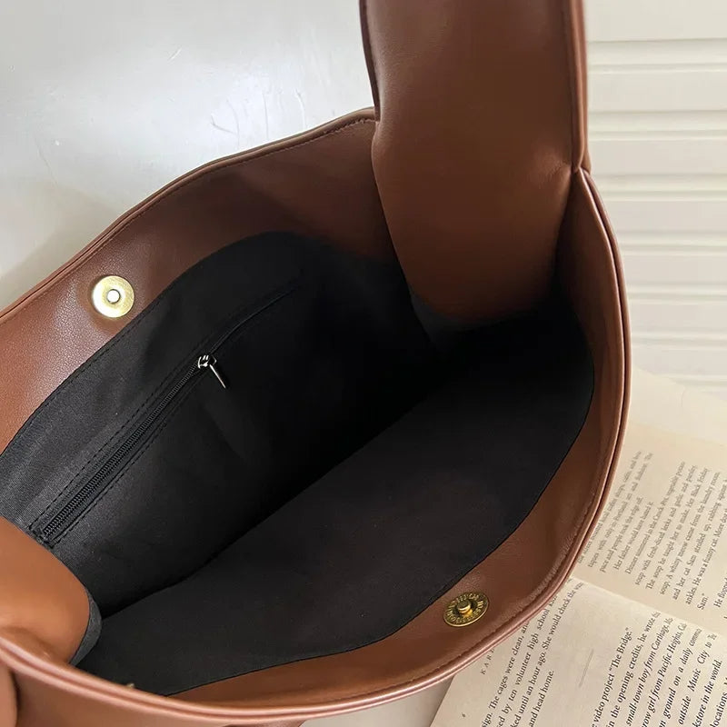 Vintage Hobo Schoudertas met Grote Capaciteit