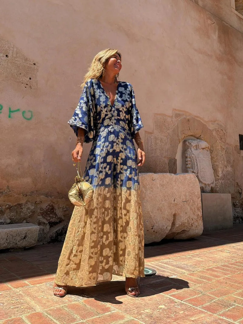 Kaïa – Boho Jumpsuit met V-hals voor Dames
