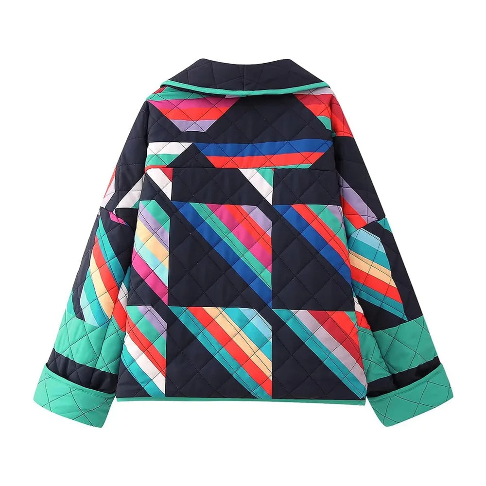 Paisley – cardigan jas met polokraag
