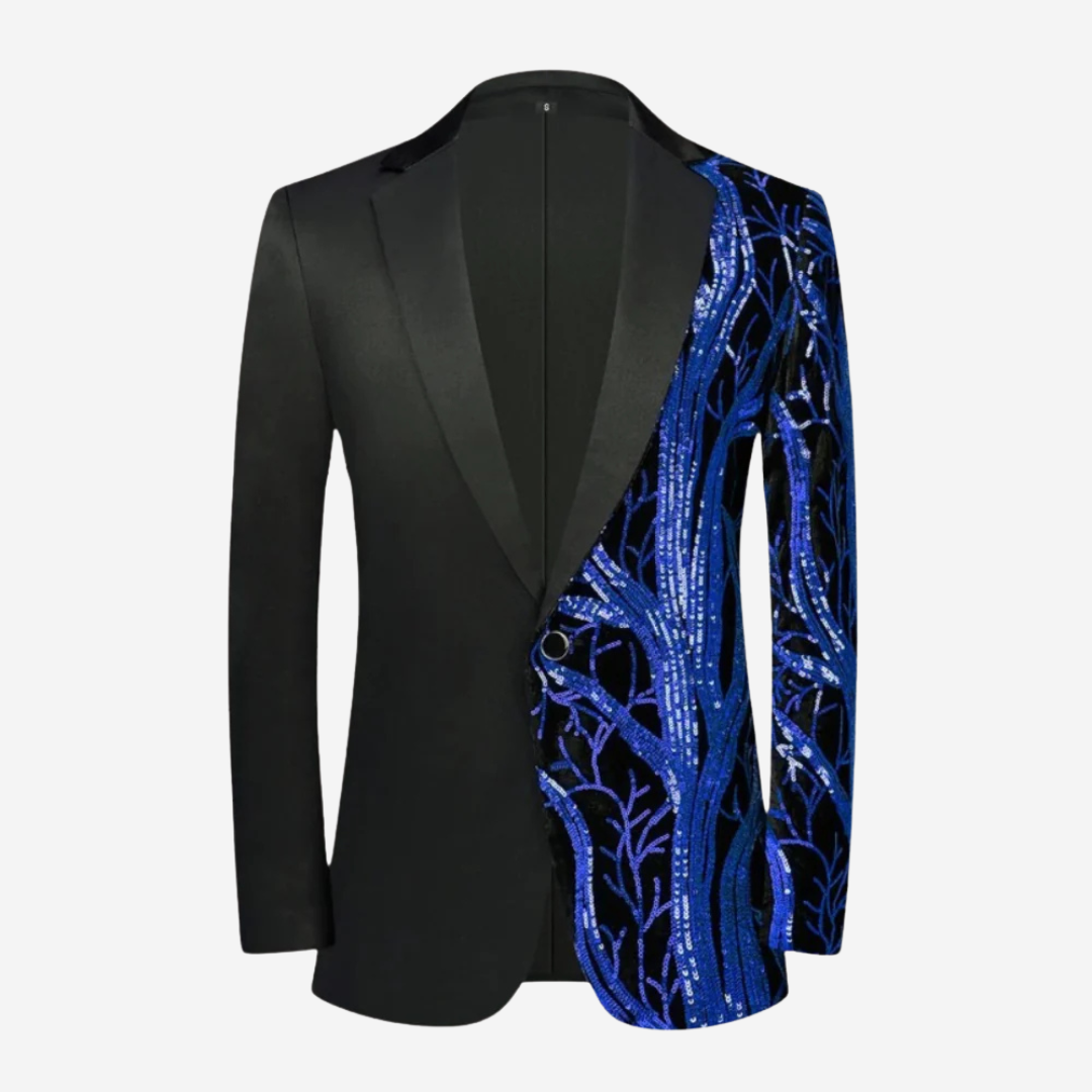 Luxe pailletten blazer voor heren