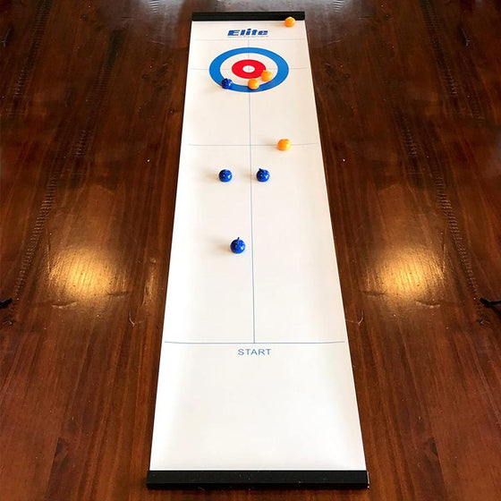 Miniatuur Curlingspel voor Thuis met Glijstenen en Magnetische Stokken