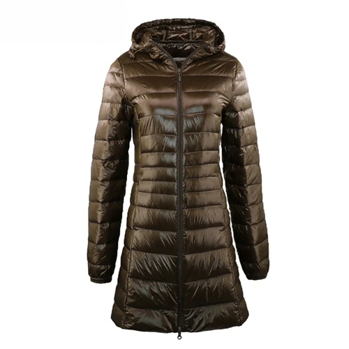 Sandra - lange Donsjas Met Capuchon Dames
