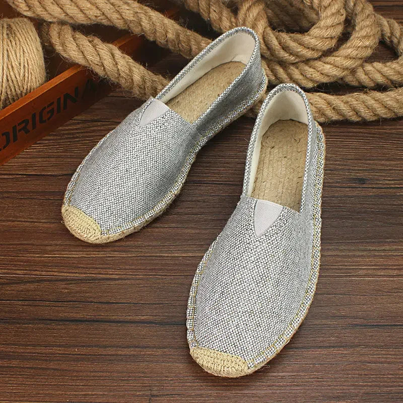 Ademend Canvas Slip-On Herenschoen met Graffiti-accent