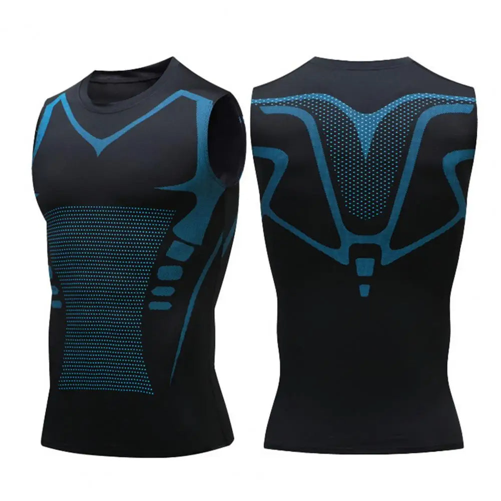 Compressie Sportshirt voor Heren met Slanke Pasvorm