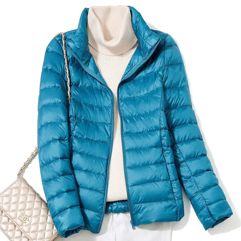 Dames Ultralichte Donsjacket met Slanke Pasvorm