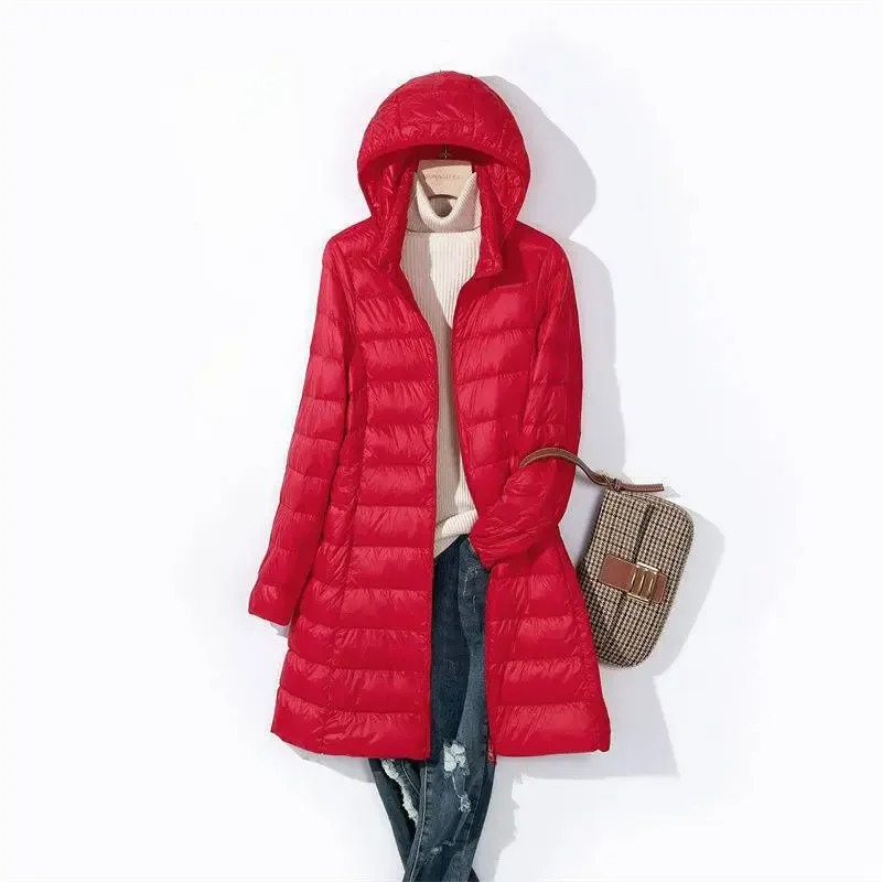 Chic Donsjas Met Capuchon lang Dames