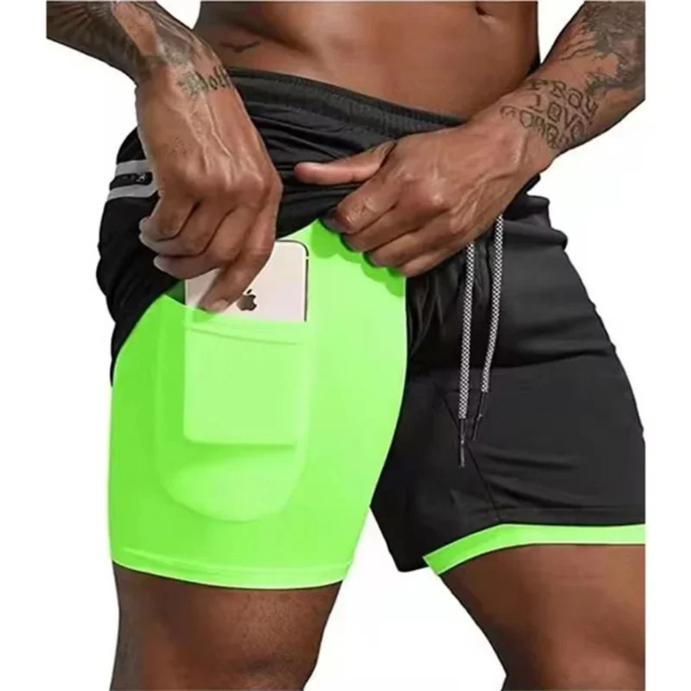 ActiveFlex – 2-in-1 Sportshort voor Mannen