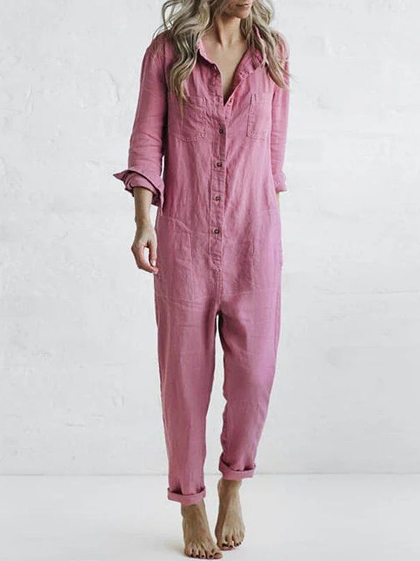 Khloe – linnen jumpsuit voor dames