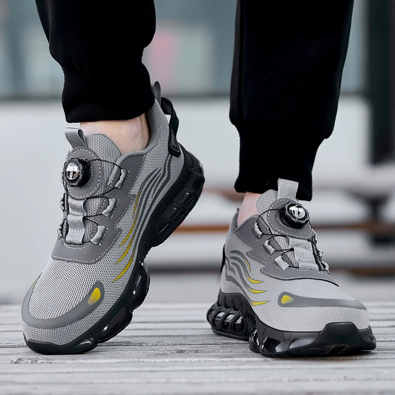 Veiligheidssneakers met Stalen Neus en Draaiknopsluiting
