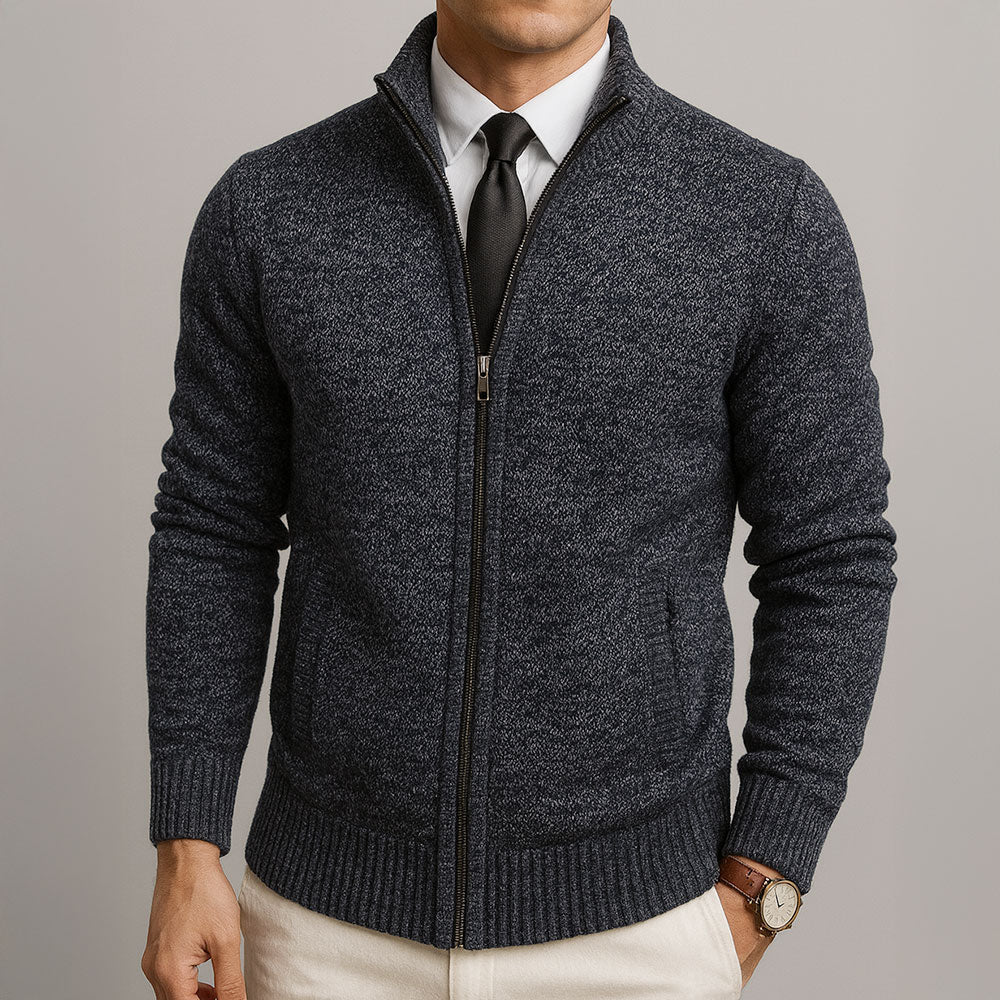Davi™ | Moderne Getextureerde Zip Trui