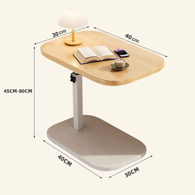 In hoogte verstelbare rolbare laptoptafel met 360° draaibaar tafelblad, 45–80 cm, draagvermogen 30 kg