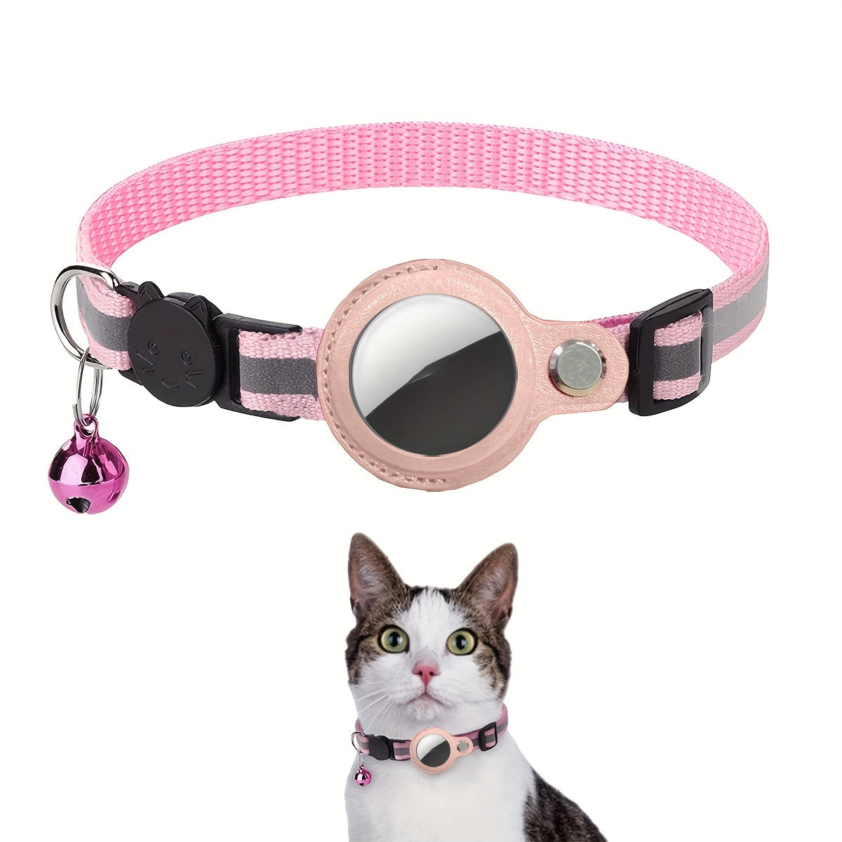Reflecterende Kattenhalsband – Veiligheidssluiting en Belletje voor Extra Zichtbaarheid