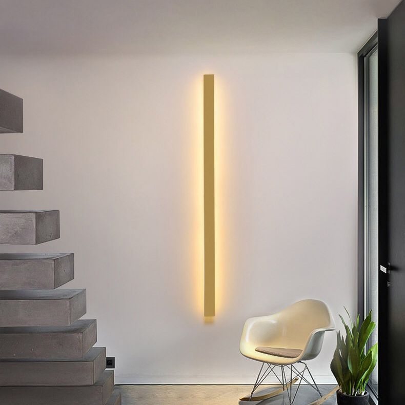 Arisha Minimalistische Lineaire Wandlamp LED Goud/Zwart/Wit Slaapkamer