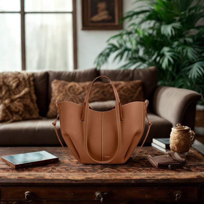 Shopper voor dames van waterdicht PVC in vintage stijl