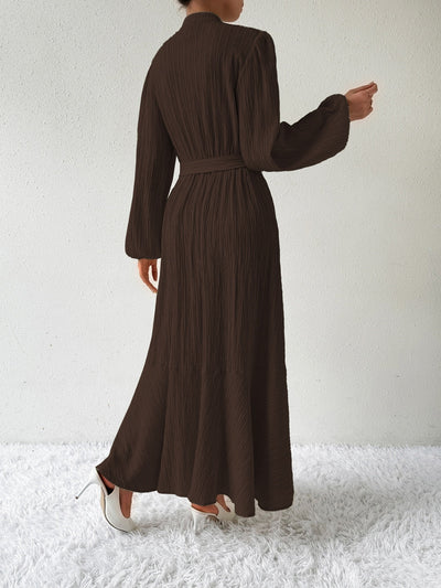 Stijlvolle Boho Maxi Jurk Met lange Mouwen