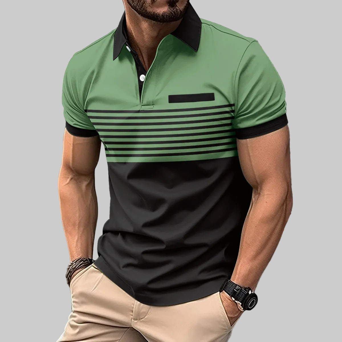 Zomerpoloshirt met moderne, zachte uitstraling
