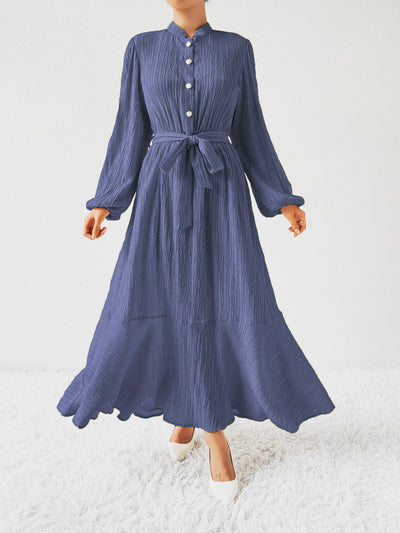 Stijlvolle Boho Maxi Jurk Met lange Mouwen
