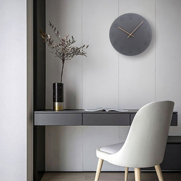 Scandinavische houten wandklok 29 cm