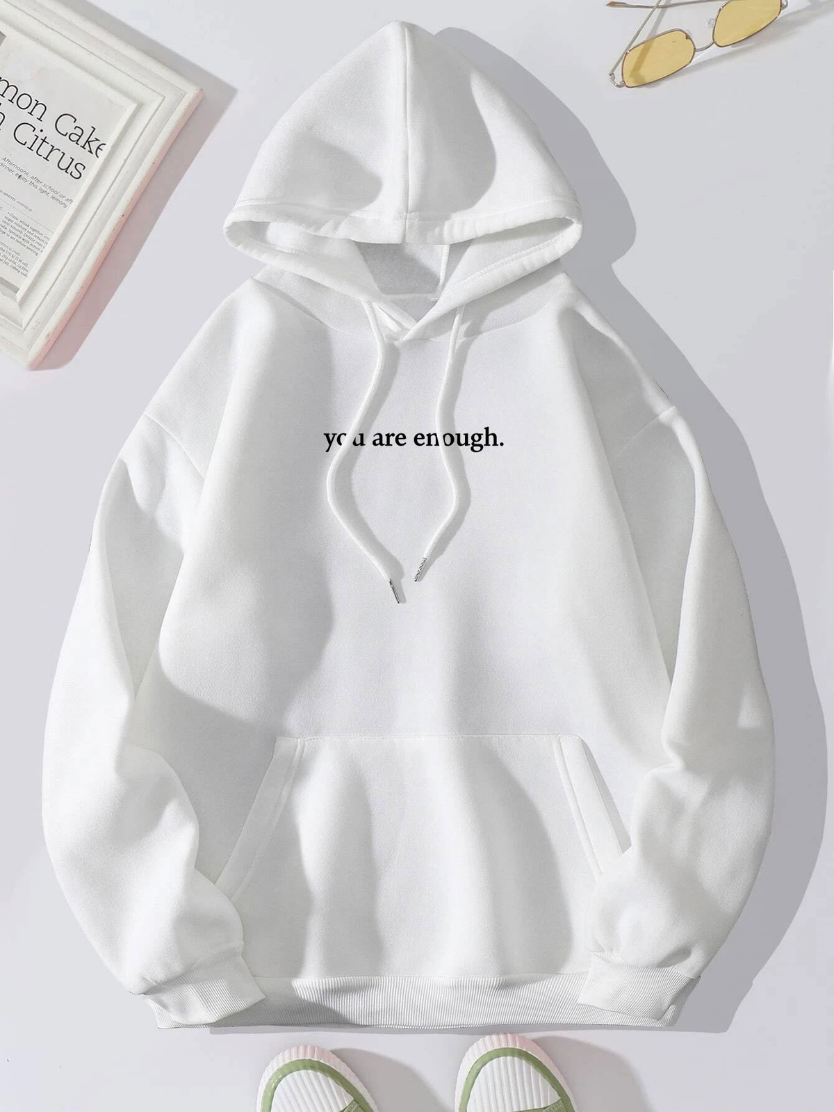 Hoodie met Print en Zakdetails voor Dames