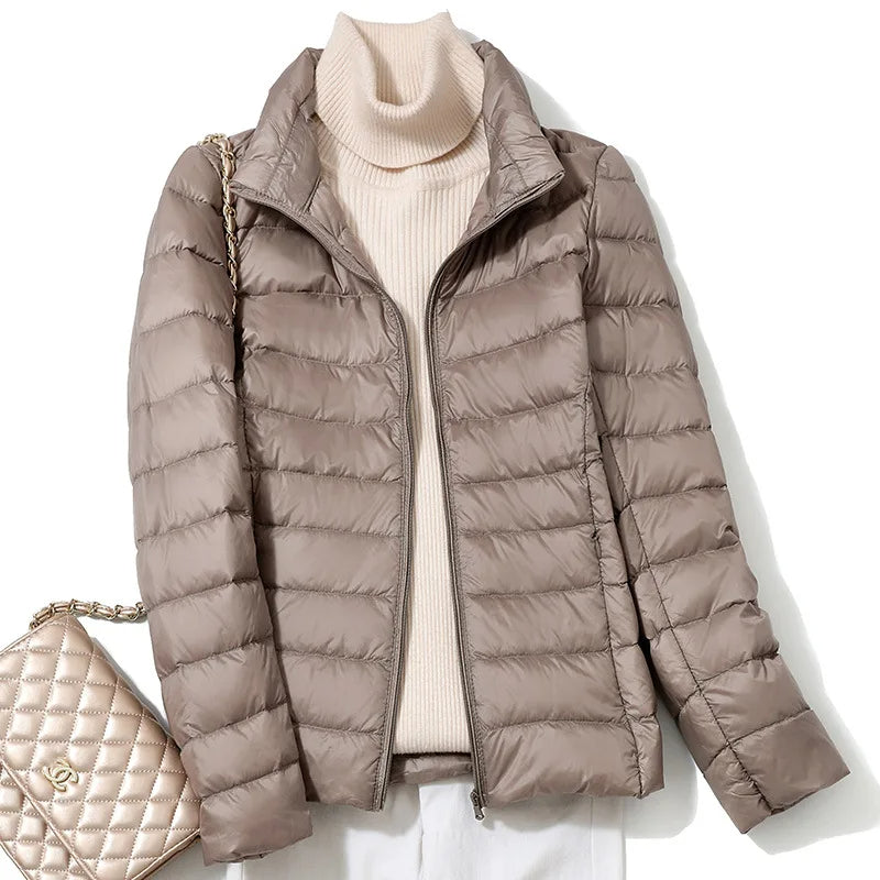 Dames Ultralichte Donsjacket met Slanke Pasvorm