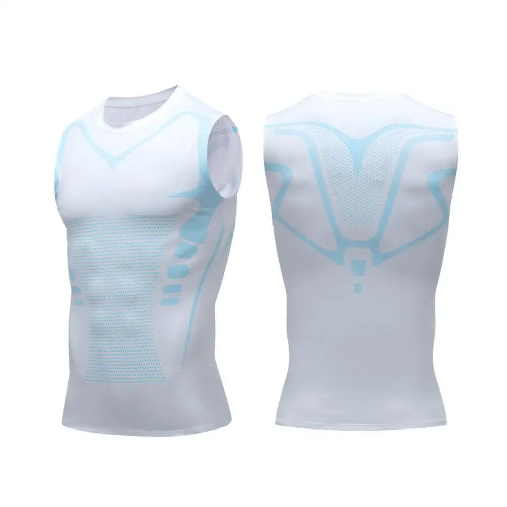 Compressie Sportshirt voor Heren met Slanke Pasvorm