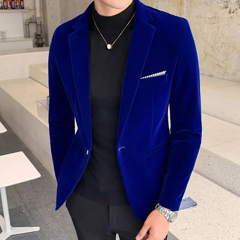 Daniel – Luxe Fluwelen Blazer voor Heren