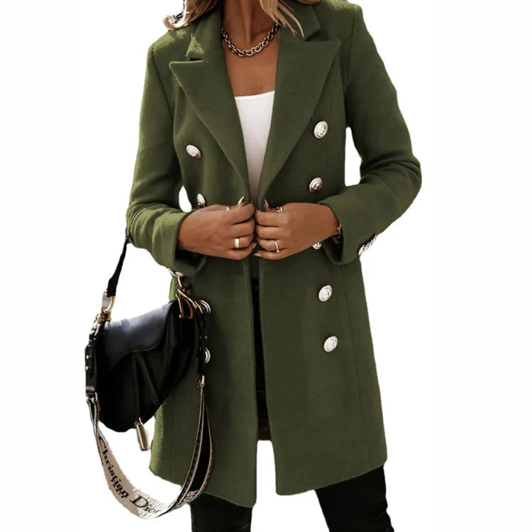 LuxeWool – Lange Manteljas Dames