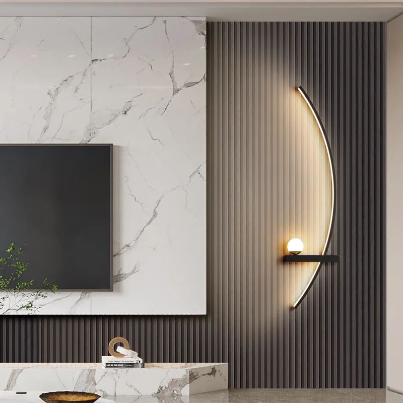 Nordic LED Wandlamp - Strakke Strepen Muurverlichting voor Slaapkamer, Woonkamer, Studeerkamer en Trap