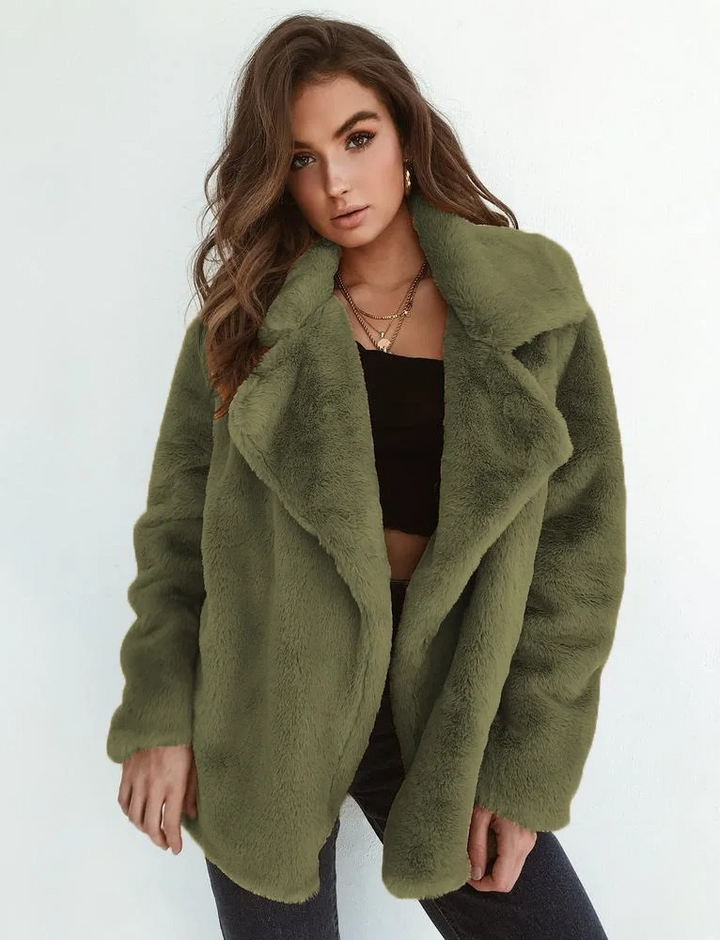 Luxe warme teddy Winterjas Voor Dames - Jaxy