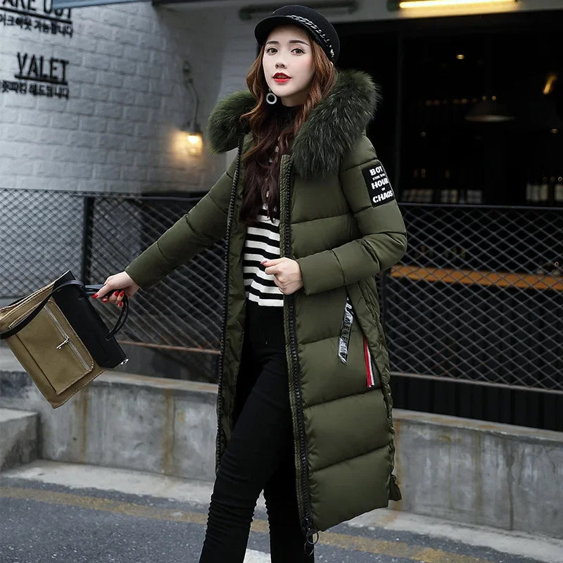 Khloe – Dames Winter Parka met Bontkraag