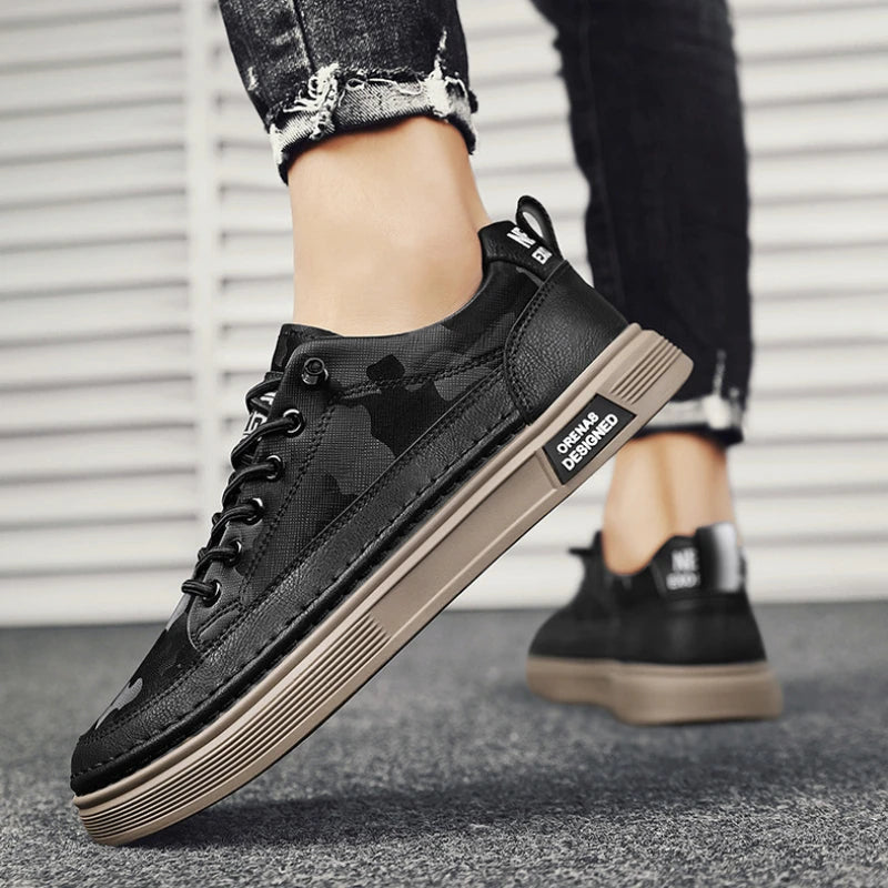 Slip-on PU Leren Loafers voor Heren