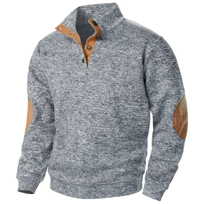 Licht sweatshirt met V-hals voor heren