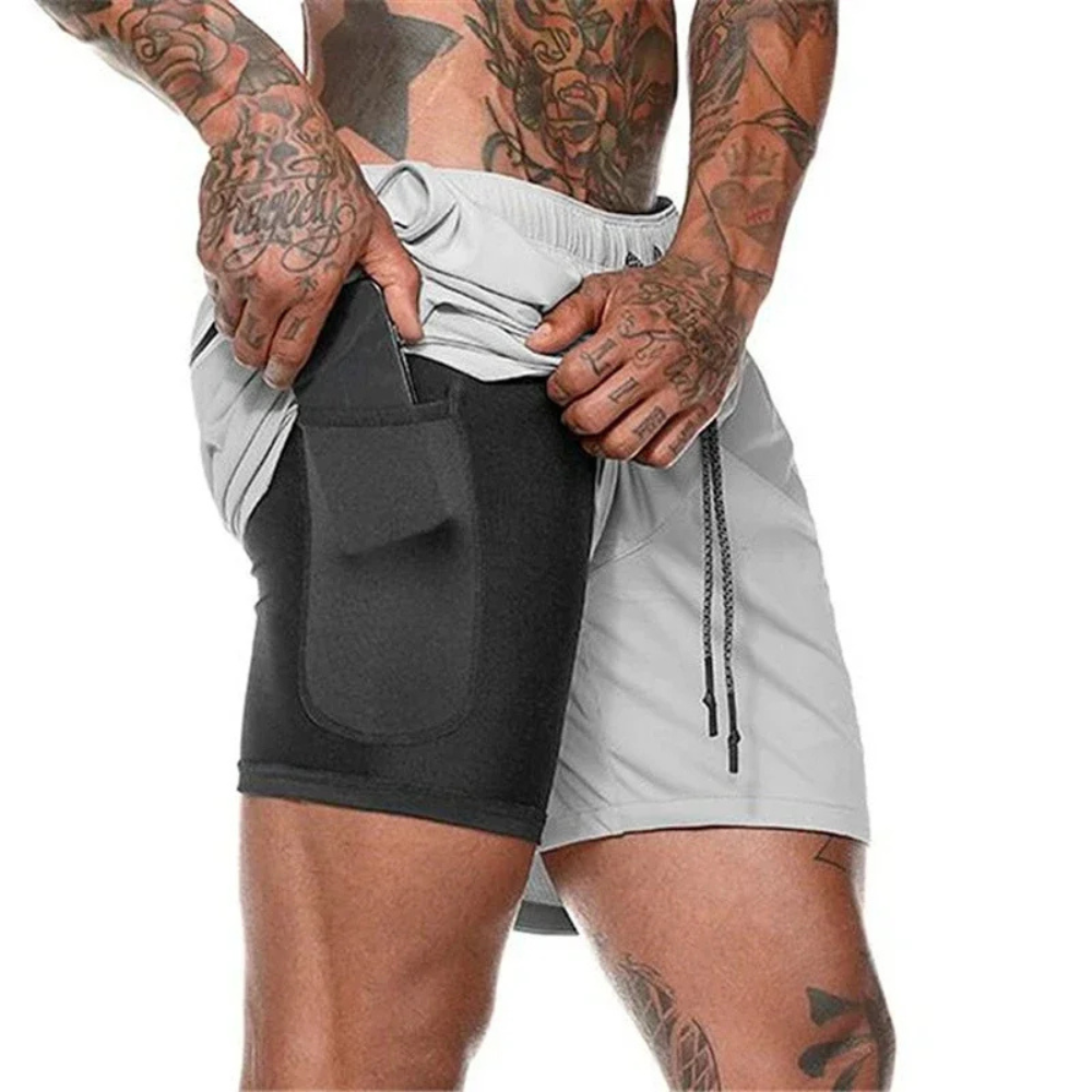 ActiveFlex – 2-in-1 Sportshort voor Mannen