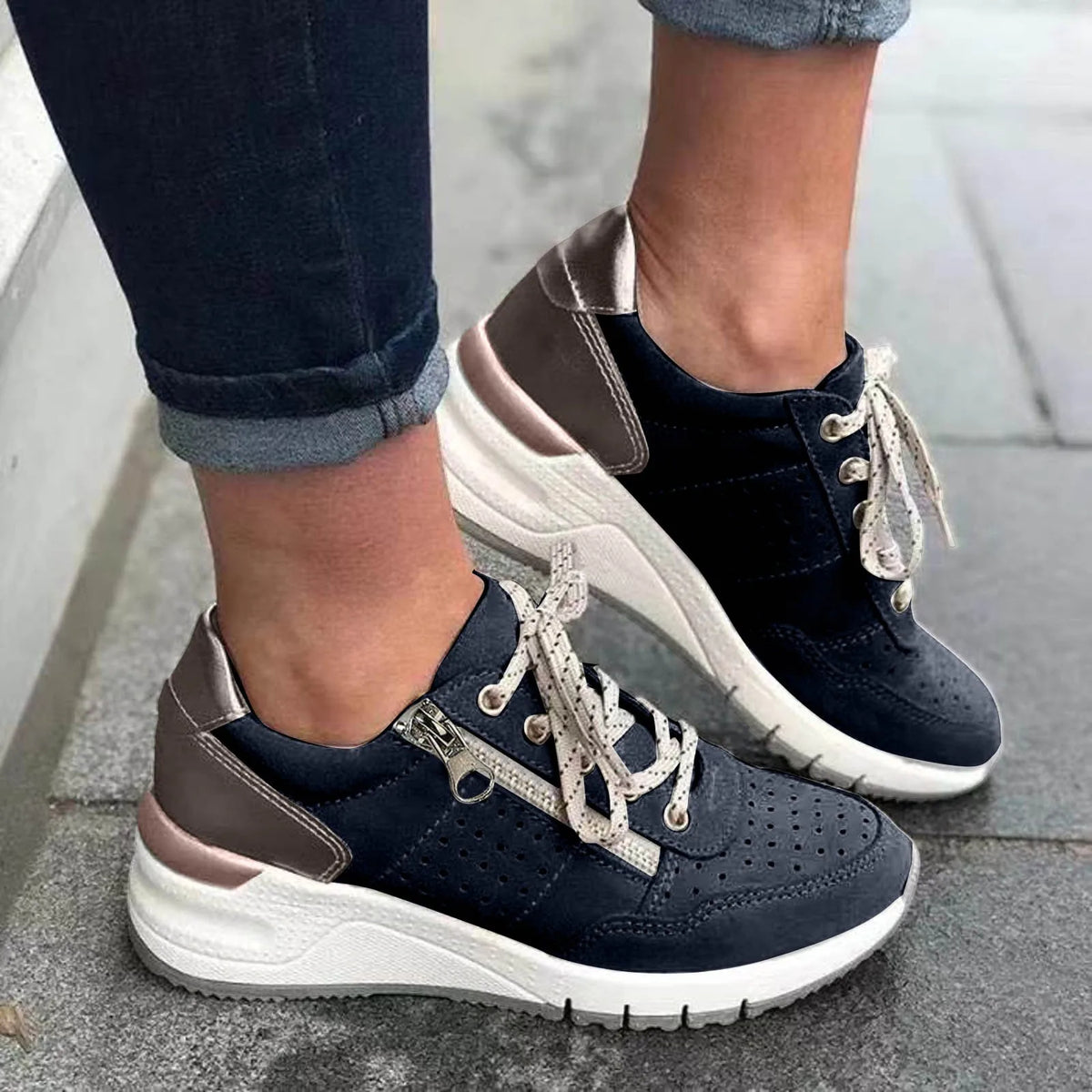 Emersyn – Trendy Dikke Zool Sneakers voor Dames