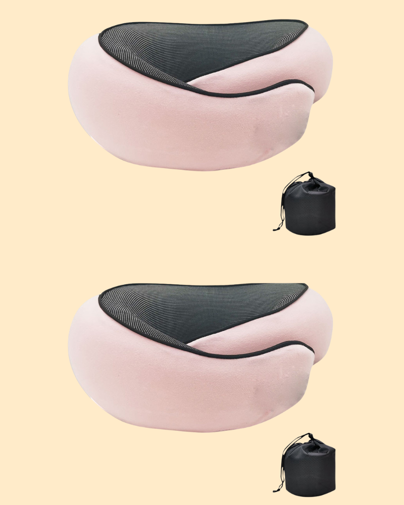 Ergonomische nekkussens voor op reis met traagschuim