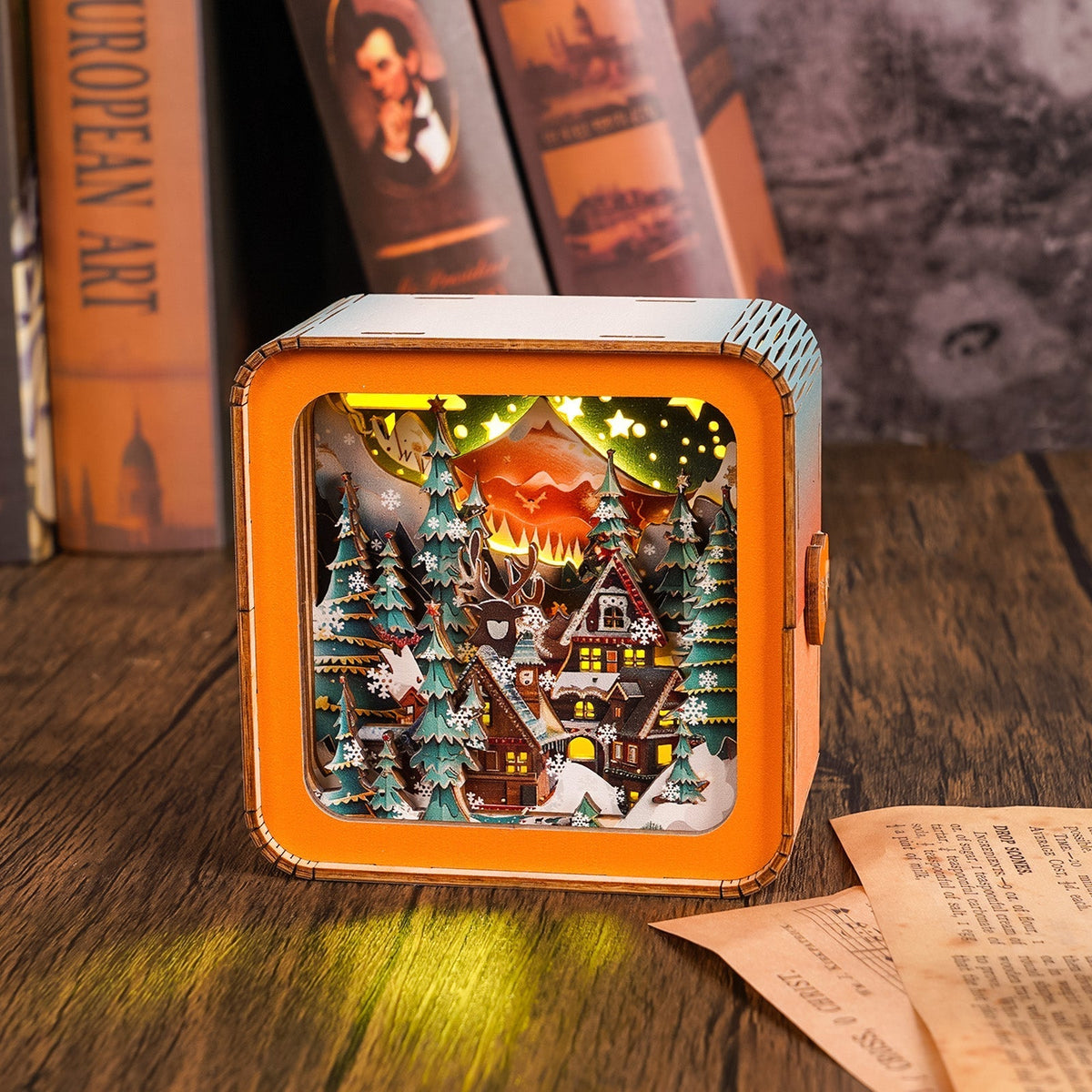GlowCasa 3D Kersthuis - Sfeervolle LED Decoratie met warm Licht