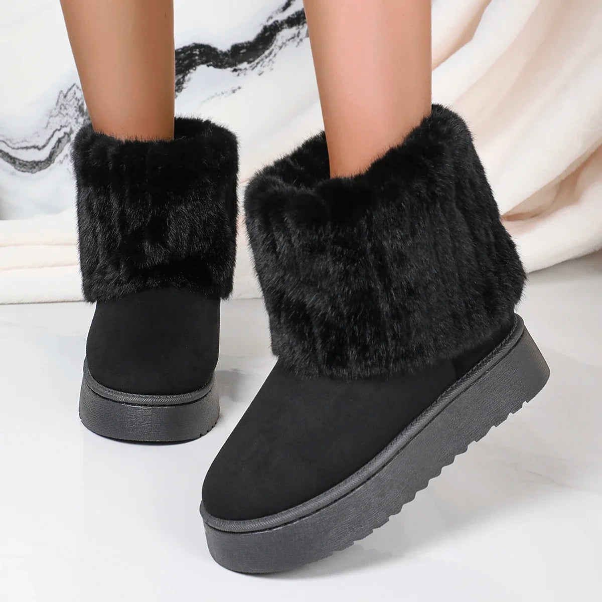 Calf snowboots voor dames – winterproof