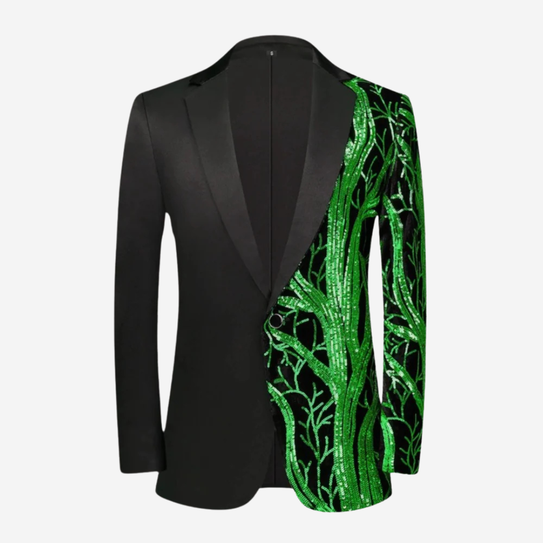 Luxe pailletten blazer voor heren