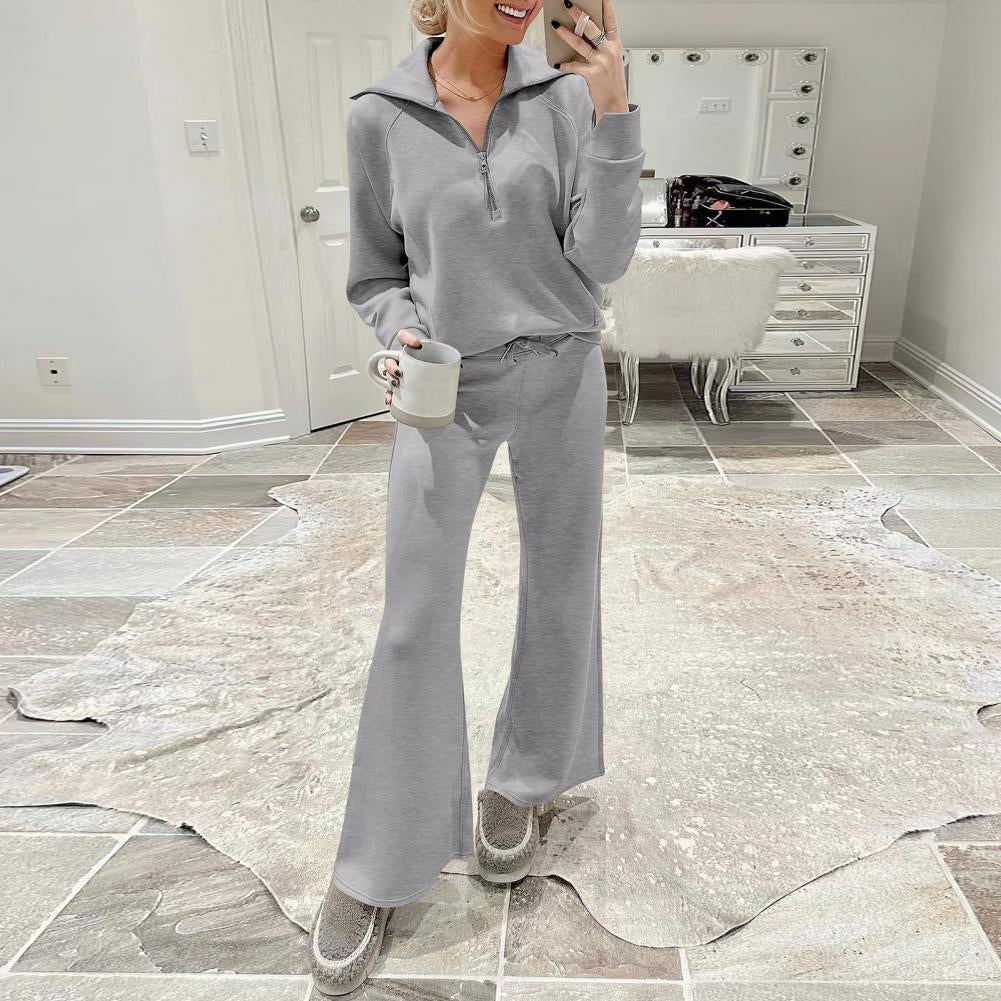Oversized Lounge Set met Wide Leg Broek voor Vrouwen