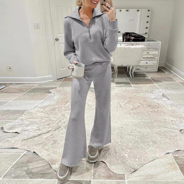 Oversized Lounge Set met Wide Leg Broek voor Vrouwen