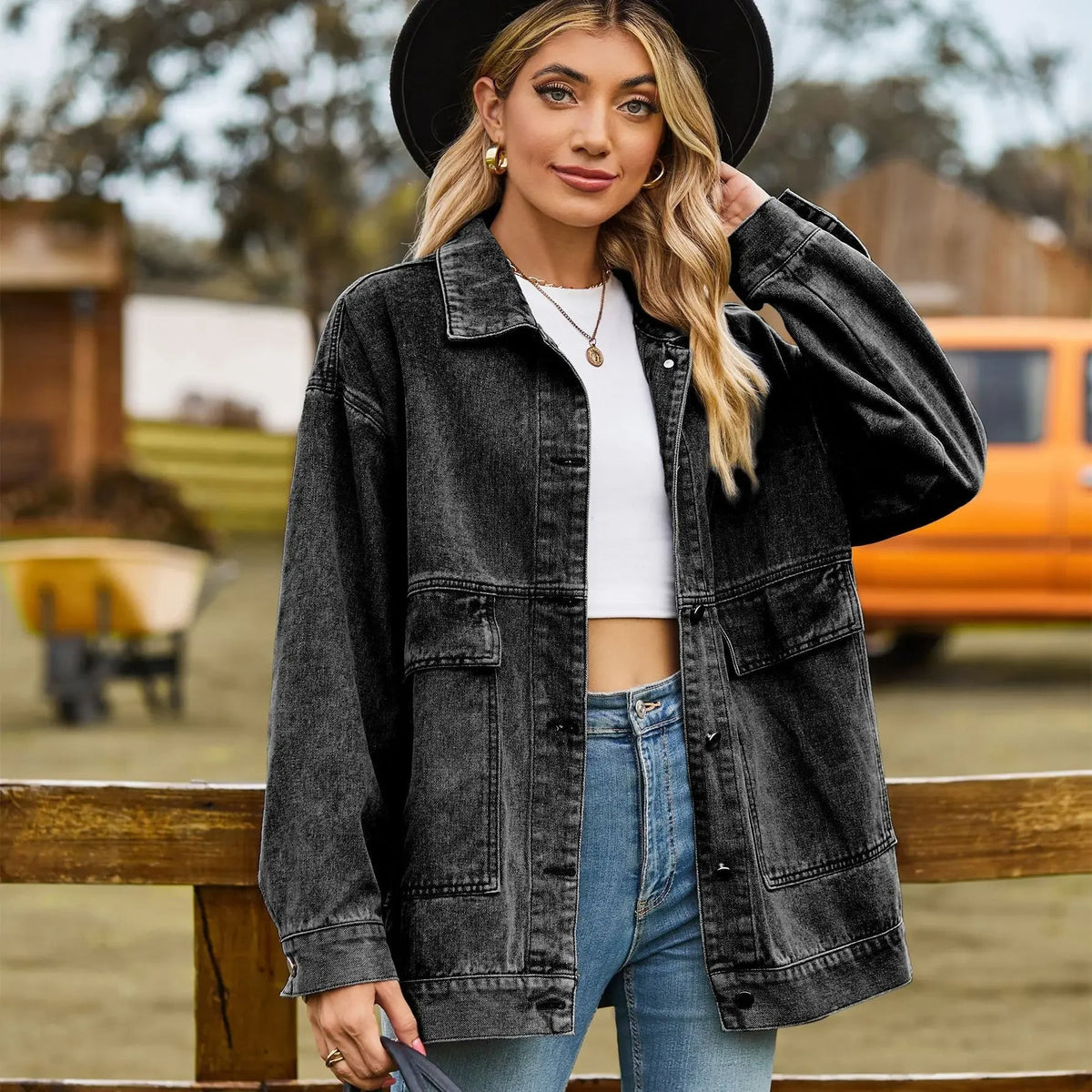 DenimCharm – klassiek vintage denim jack voor dames