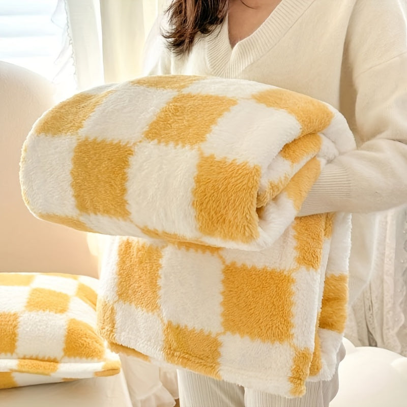 Cozy Soft Plaid Flannel Deken - Rood/Wit of Zwart/Wit - warm en Wasbaar