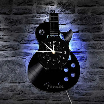 Guitarhero Wandklok in Gitaarvorm - Creatief & Stijlvol