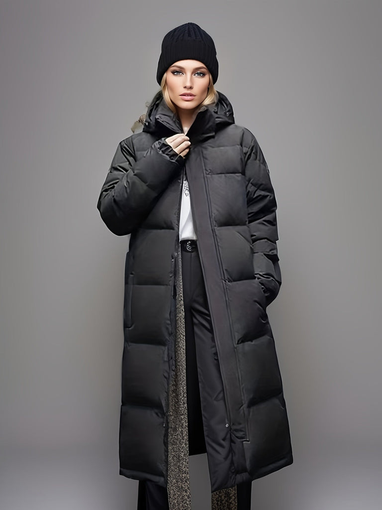 Parka Pufferjas lang Voor Dames - Leona