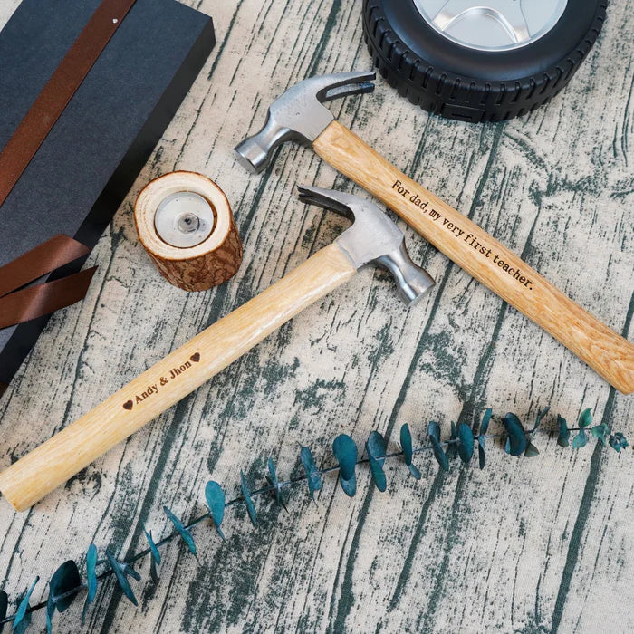 Gepersonaliseerde set met hamer en meetlint