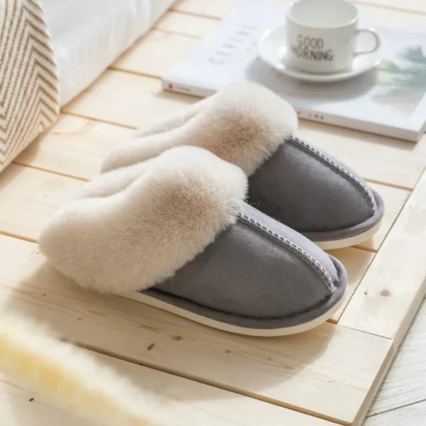 Comfortabele zachte Sloffen Met Bont