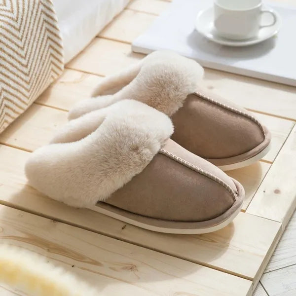 Comfortabele zachte Sloffen Met Bont
