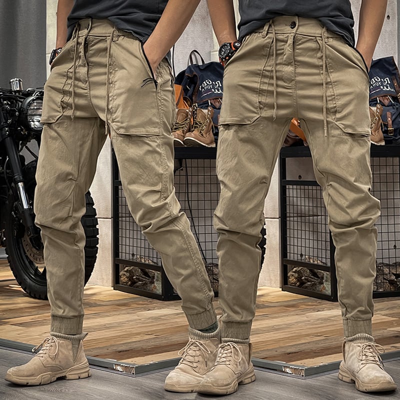 Cargo Broek Met Stretch Voor Mannen - Camel