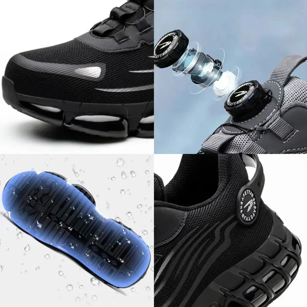Veiligheidssneakers met Stalen Neus en Draaiknopsluiting
